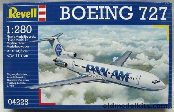 Revell 1/280 Boeing 727-200 Pan Am, 04225 plastic model kit